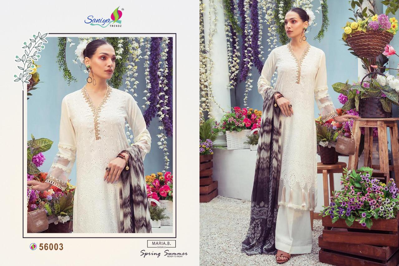 SANIYA TRENDZ MARIA B LAWN 21 56003 WHOLESALE