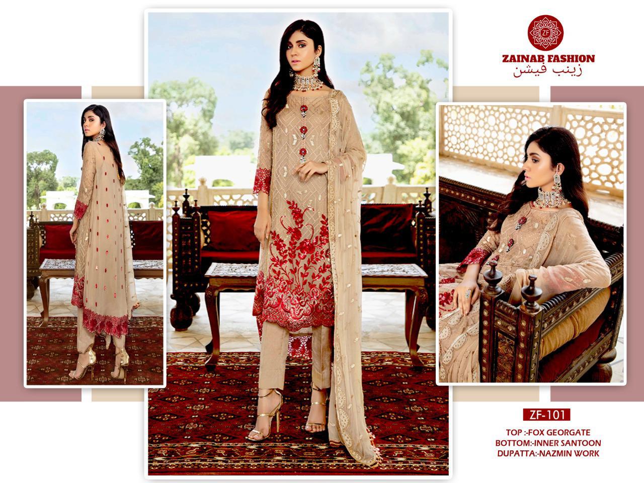 ZAINAB FASHION ZF 101 SALWAR KAMEEZ WHOLESALER