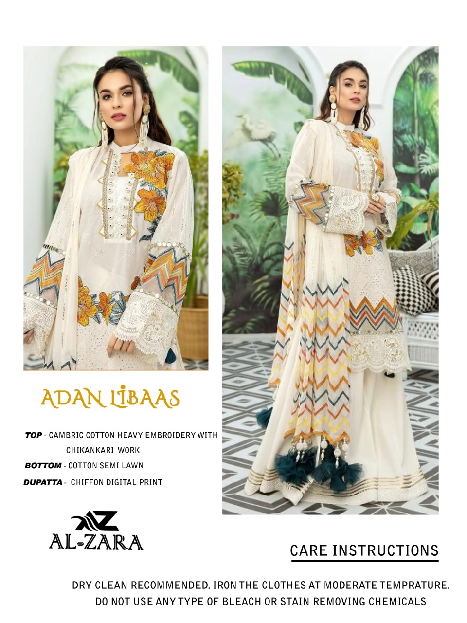 AL ZARA ADAN LIBAS COTTON SALWAR KAMEEZ