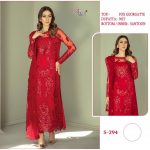 SHREE FABS 294 RED SALWAR KAMEEZ ONLINE