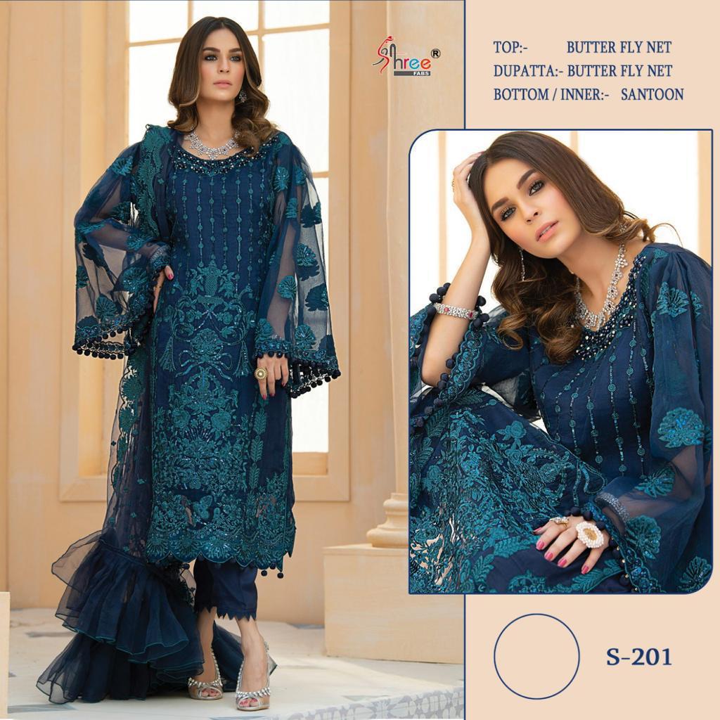 SHREE FABS S 201 SALWAR KAMEEZ WHOLESALER