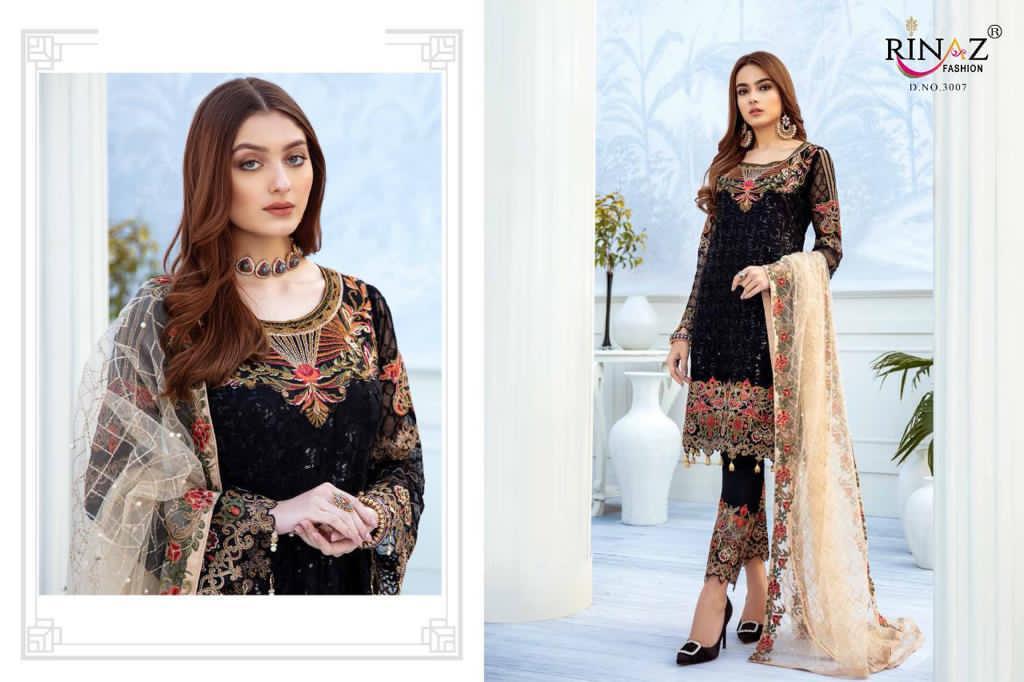 RINAZ FASHION 3007 BLACK SALWAR KAMEEZ ONLINE