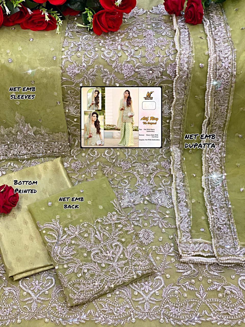 KAINAT FAB ATIF RIAZ BRIDAL SALWAR KAMEEZ WHOLESALER