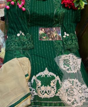 MISHAAL 8010 F GREEN SALWAR KAMEEZ WHOLESALE