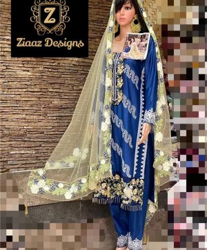 ZIAAZ DESIGNS 7775 A BLUE SALWAR KAMEEZ WHOLESALE