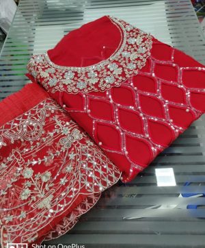 7 SEAS CREATION RED SALWAR KAMEEZ WHOLESALER ONLINE