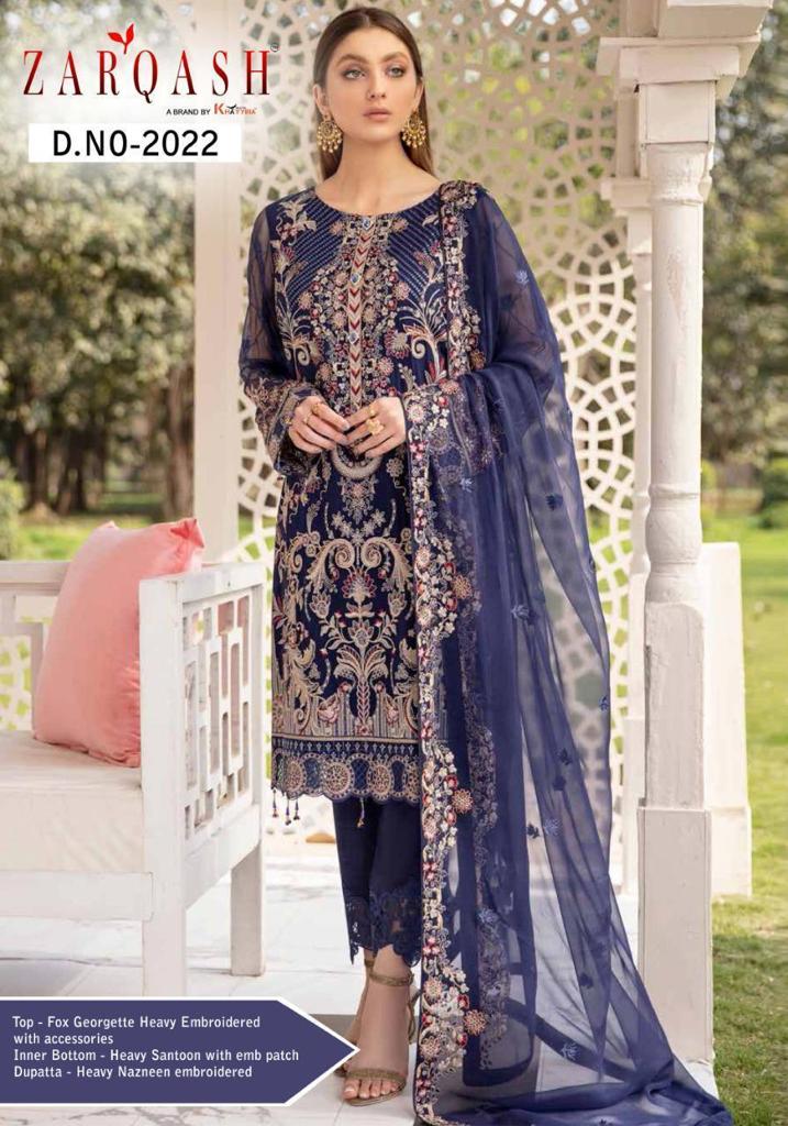 ZARQASH 2022 PAKISTANI SUITS WHOLESALER SURAT