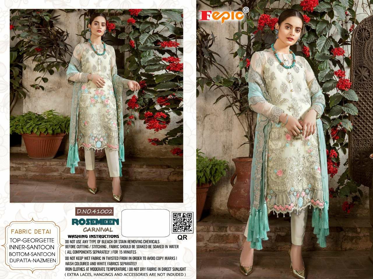 FEPIC 41002 CARNIVAL ROSEMEEN WHOLESALE SALWAR KAMEEZ