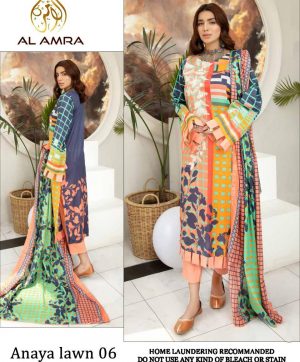 AL AMRA ANAYA LAWN 06 SALWAR KAMEEZ WHOLESALE