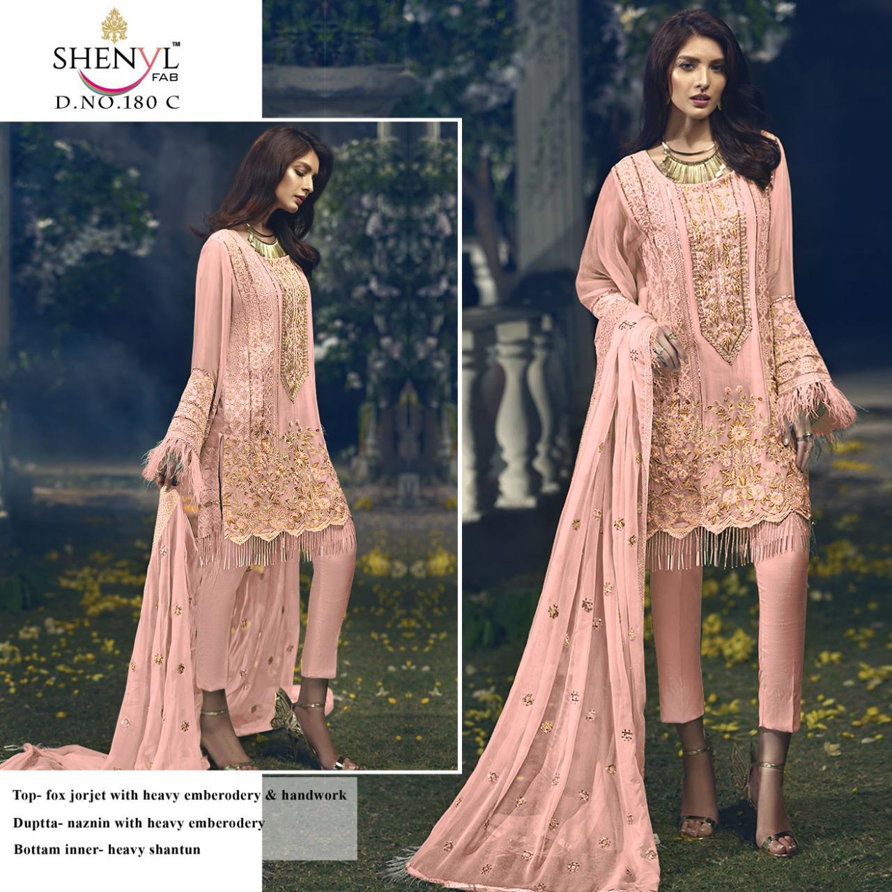 SHENYL FAB 180 COLORS WHOLESALE SALWAR KAMEEZ