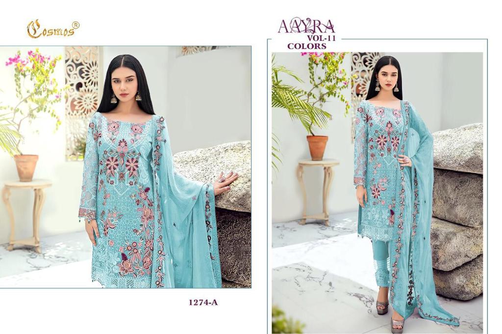 COSMOS 1274 A AAYRA VOL 11 SALWAR KAMEEZ WHOLESALE