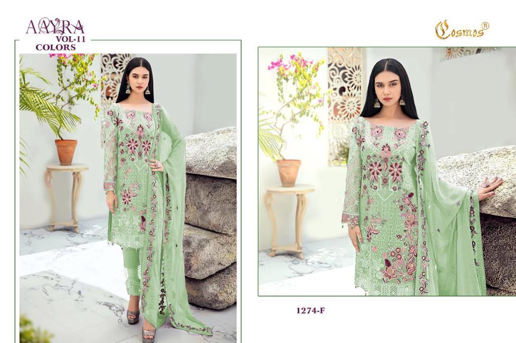 COSMOS 1274 F AAYRA VOL 11 SALWAR KAMEEZ WHOLESALE