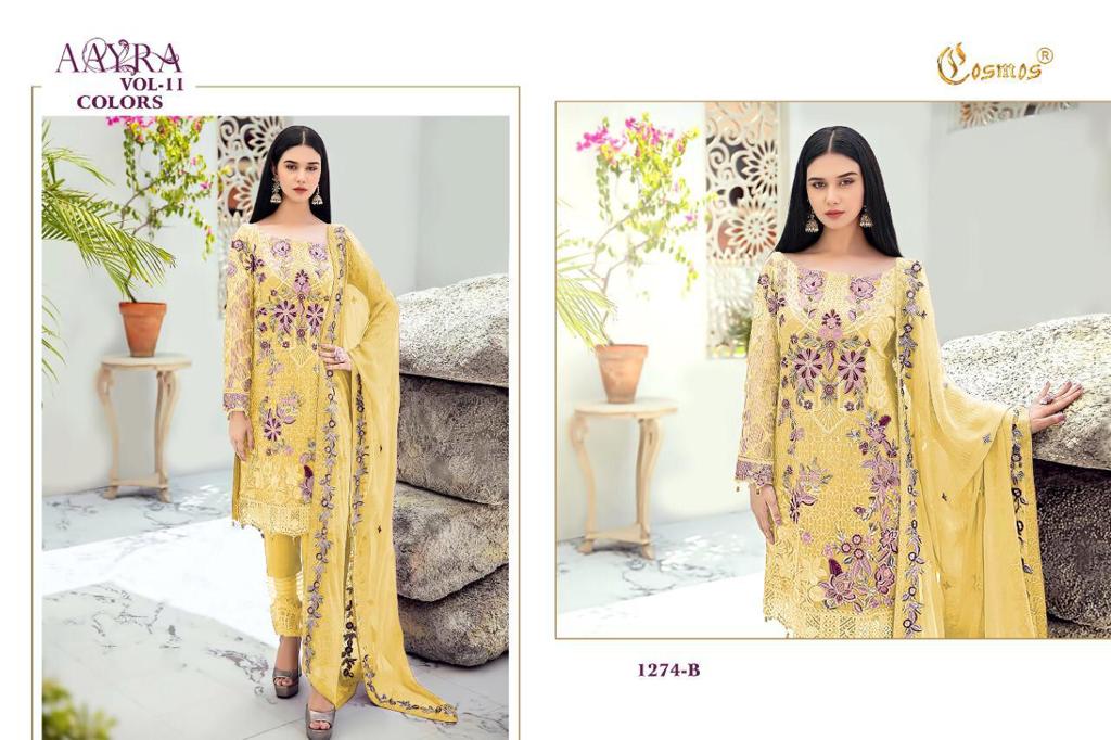 COSMOS 1274 B AAYRA VOL 11 SALWAR KAMEEZ WHOLESALE