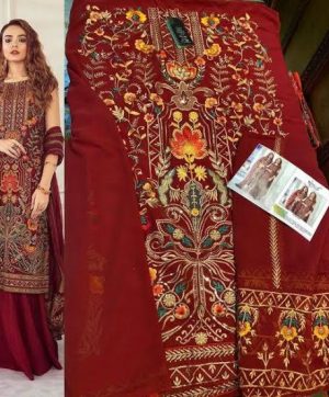 RINAZ FASHION 1011 RED SALWAR KAMEEZ WHOLESALE