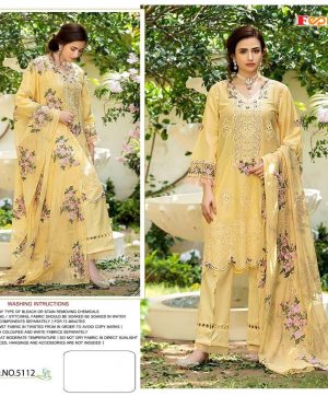 FEPIC 5112 YELLOW WHOLESALE COTTON SALWAR KAMEEZ