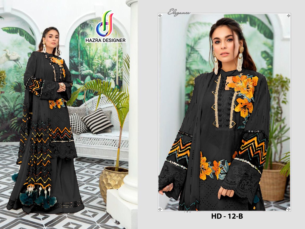 HAZRA HD 12 B ADAN LIBAS WHOLESALE SALWAR KAMEEZ