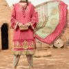 SANIYA MARIA B LAWN 2021 201 B PINK SALWAR KAMEEZ