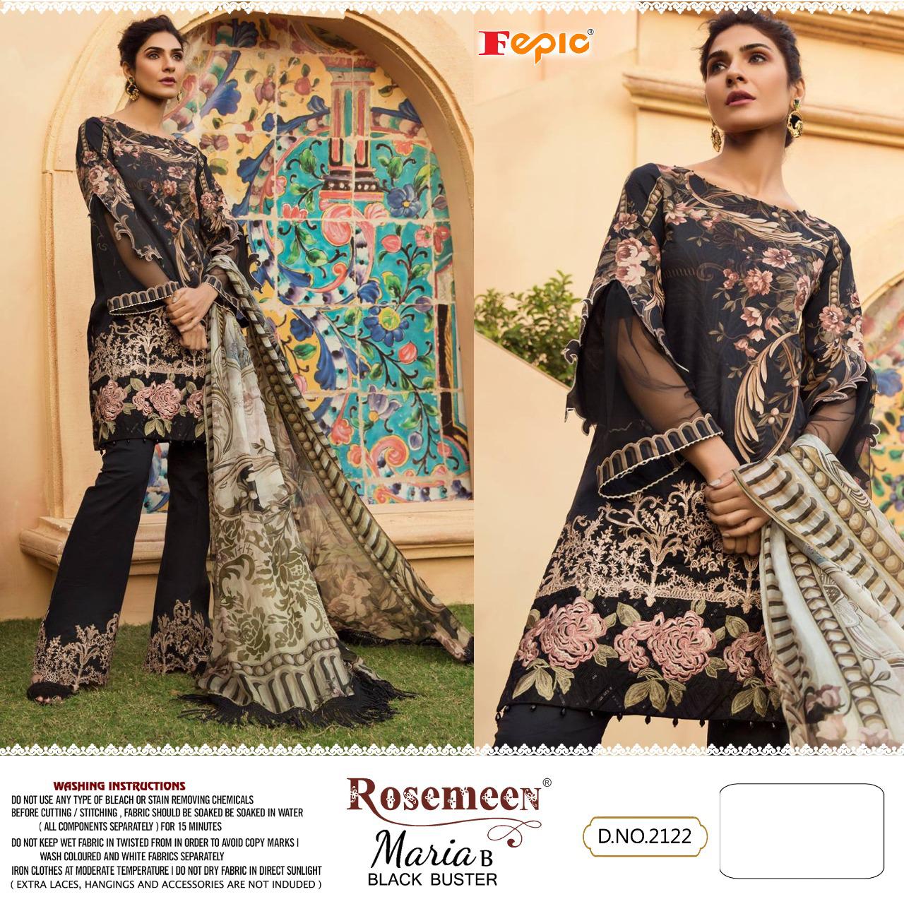 FEPIC 2122 MARIA B BLACK BUSTER COTTON SALWAR KAMEEZ