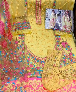 SF 104 C YELLOW SALWAR KAMEEZ WHOLESALER