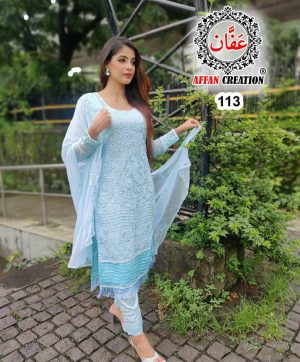 AFFAN CREATION 113 PAKISTANI SALWAR KAMEEZ WHOLESALE