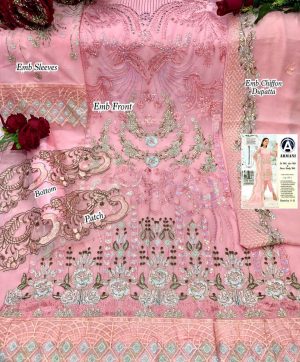 ARMANI RIMSHA 11 PINK SALWAR KAMEEZ WHOLESALE