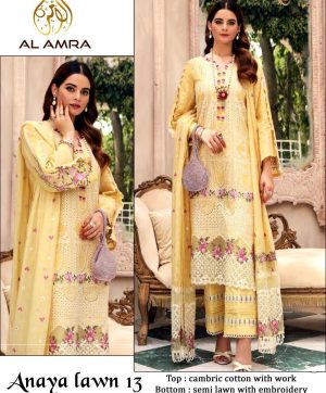 AL AMRA ANAYA LAWN 13 SALWAR KAMEEZ WHOLESALER