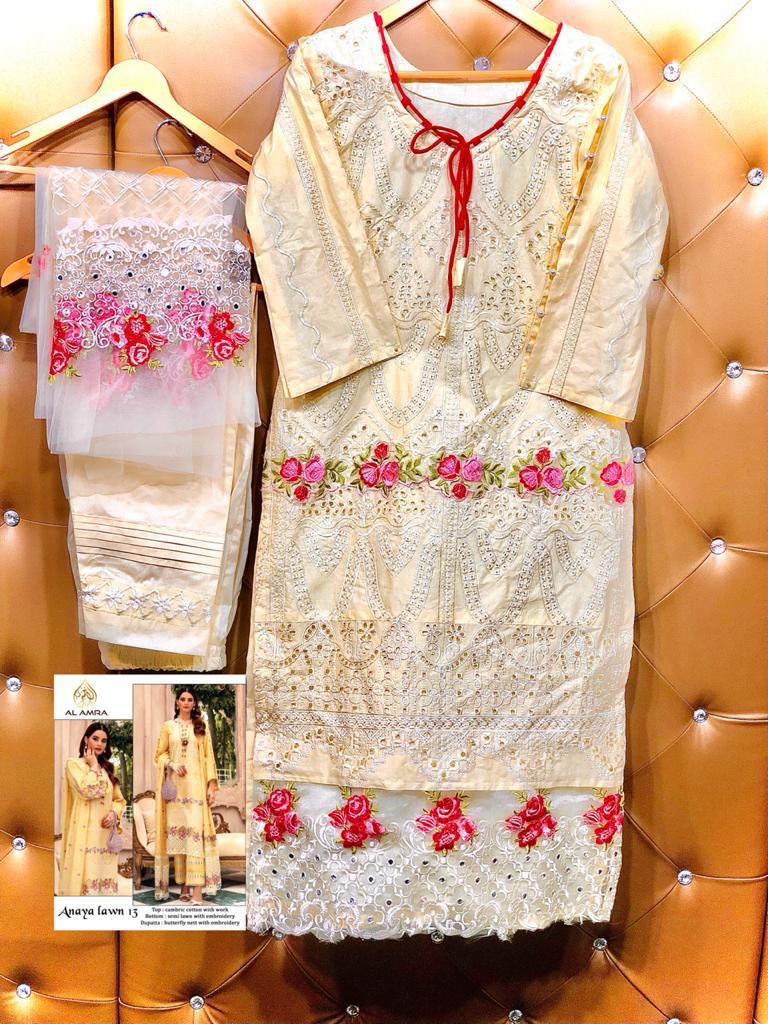 AL AMRA ANAYA LAWN 13 SALWAR KAMEEZ WHOLESALER