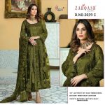 ZARQASH 2039 C PAKISTANI SALWAR KAMEEZ WHOLESALE