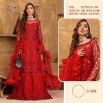 SHREE FABS 328 RED SALWAR KAMEEZ WHOLESALE