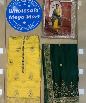 YELLOW DESIGNER SALWAR KAMEEZ WITH HEAVY DUPATTA