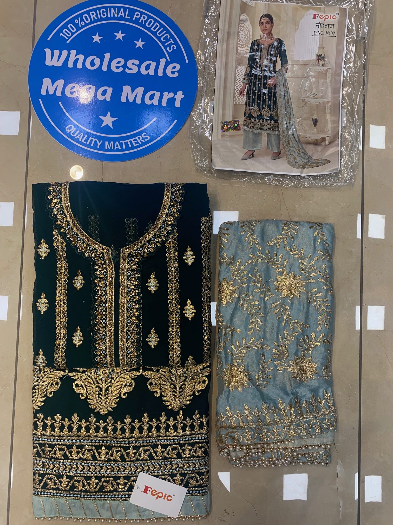 FEPIC MOHTAZ M 102 SALWAR KAMEEZ WHOLESALER