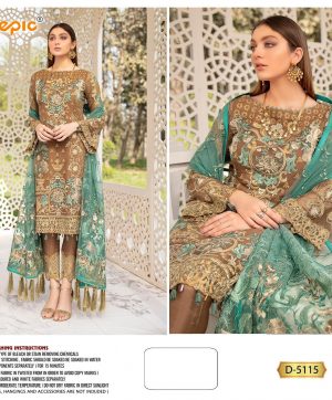 FEPIC 5115 PAKISTANI SUITS WHOLESALER SURAT