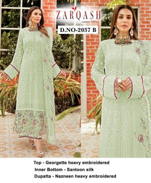 ZARQASH 2037 B SALWAR KAMEEZ WHOLESALE