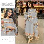 SHREE FABS 169 D GREY PAKISTANI SUITS WHOLESALER SURAT