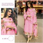 SHREE FABS 169 B PINK PAKISTANI SUITS WHOLESALER SURAT