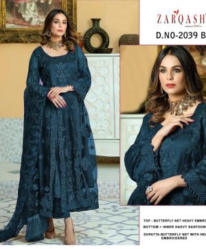 ZARQASH 2039 B SALWAR KAMEEZ WHOLESALE