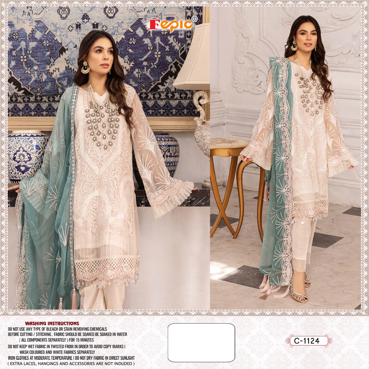 FEPIC 1124 ROSEMEEN PAKISTANI SALWAR KAMEEZ