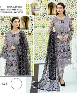 SHREE FABS 323 PAKISTANI SUITS WHOLESALER