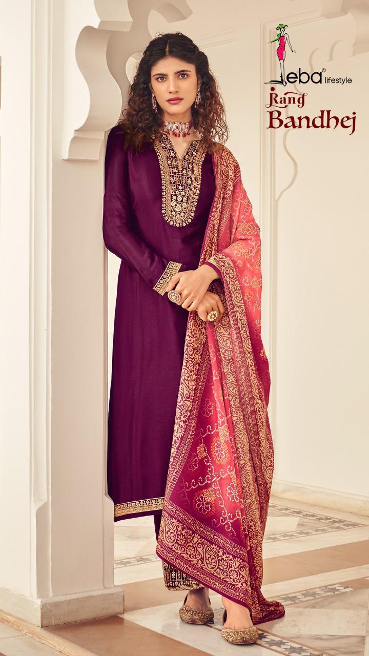 EBA LIFESTYLE RANG BANDHEJ 01 WHOLESALE SALWAR KAMEEZ