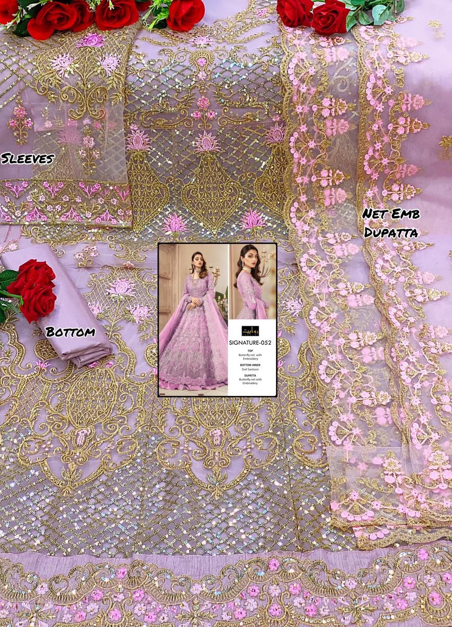 RIWAYAT SIGNATURE 052 DESIGNER SALWAR KAMEEZ MANUFACTURER