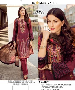 AL ZARA MARIYAH 1051 SALWAR KAMEEZ MANUFACTURER