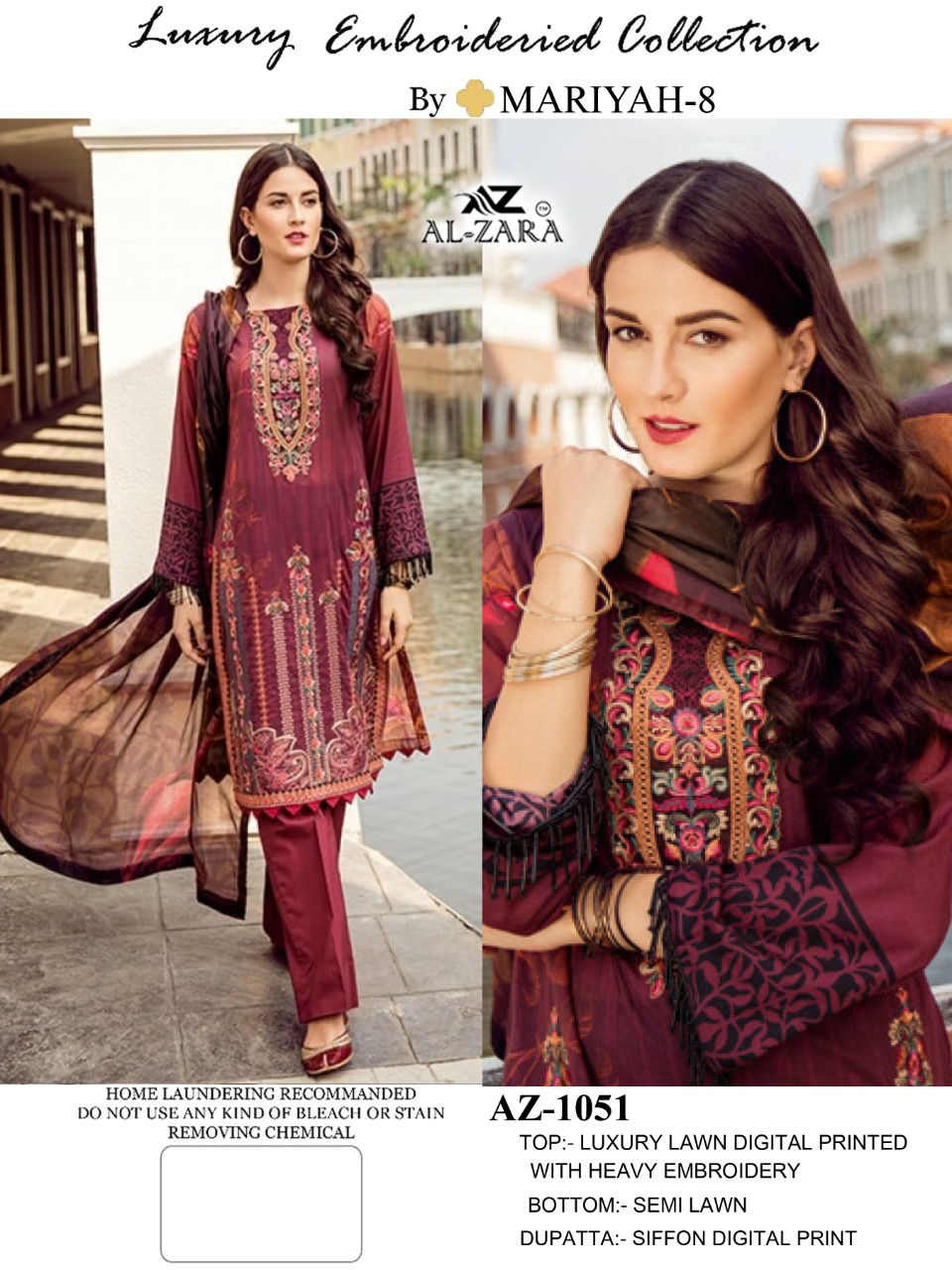 AL ZARA MARIYAH 1051 SALWAR KAMEEZ MANUFACTURER