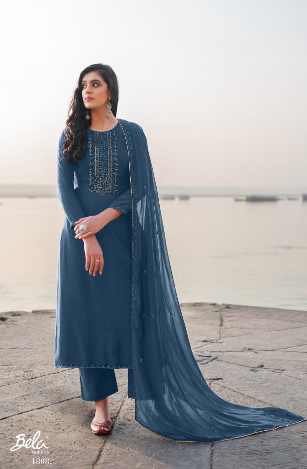 DESIGNER BELA SALWAR KAMEEZ 1808 MANUFACTURER