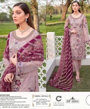 SAIROZ FABS CRIMSON SF 3004 SALWAR KAMEEZ MANUFACTURER