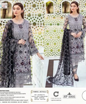 SAIROZ FABS CRIMSON SF 3005 SALWAR KAMEEZ MANUFACTURER