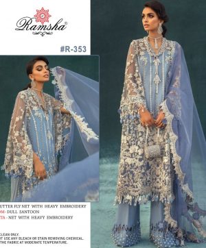 RAMSHA R 353 VOL 22 PAKISTANI SALWAR KAMEEZ WHOLESALE