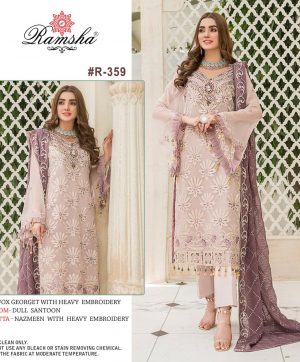 RAMSHA R 359 PAKISTANI SALWAR KAMEEZ MANUFACTURER