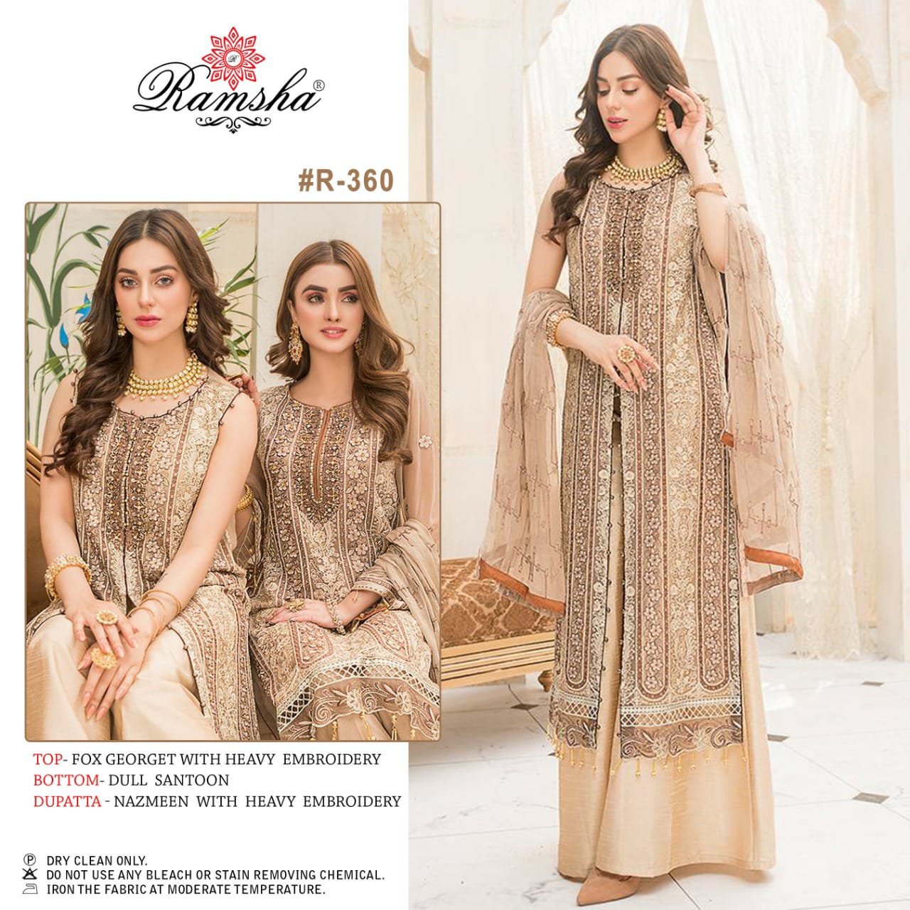 RAMSHA R 360 PAKISTANI SALWAR KAMEEZ MANUFACTURER