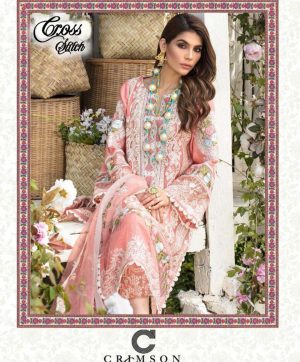 CROSS STITCH CRIMSON 40001 SALWAR KAMEEZ MANUFACTURER