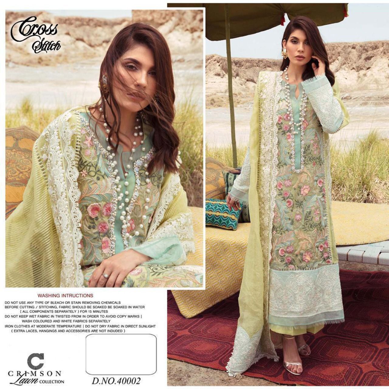 CROSS STITCH CRIMSON 40002 SALWAR KAMEEZ MANUFACTURER